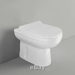 Ingersly 900mm Right Hand Bathroom White Basin Vanity Back To Wall Wc Toilet