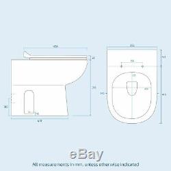 Ingersly Right Bathroom Grey Vanity Furniture Basin Back To Wall Toilet