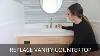 Install A Solid Surface Bathroom Vanity Top Replace Vanity Countertop