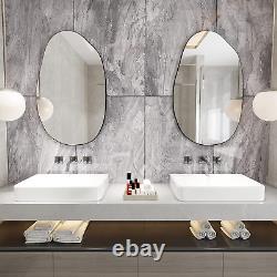 Irregular Wall Mirror, Asymmetrical Mirror Large Accent Body Mirror Bathroom