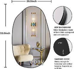 Irregular Wall Mirror, Asymmetrical Mirror Large Accent Body Mirror Bathroom