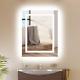 Led Bathroom Mirror 24 X 30 Inch With Bluetooth Speakers, Front And Back Lights