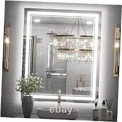 LED Bathroom Mirror 30 x 36 Inch with Front and Back Light, Stepless 3 30x36