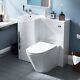 Lh 900mm White Vanity Basin Unit, Wc Unit & Ellis Uf Back To Wall Toilet