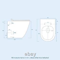 LH 900mm White Vanity Basin Unit, WC Unit & Ellis UF Back to Wall Toilet