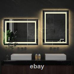 LUVODI LED Bathroom Vanity Mirror 500x700mm Dimmable Front Light & Back