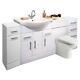 Laundry Drawer Vanity Basin Cabinet Back To Wall Toilet Unit Pan Cistern 1950mm