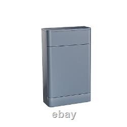 Lex 500mm Back To Wall WC Unit Glossy Grey Flat Pack