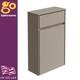 Light Grey & Oak Back To Wall Toilet Wc Unit Cistern Housing