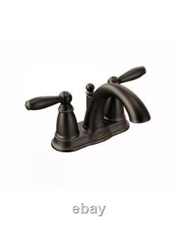 MOEN 6610ORB Brantford 2-Handle High Arc Bathroom Sink Faucet Oil Rubbed Bronze