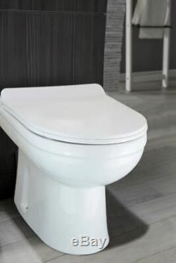 Manifold Left Bathroom Grey Vanity Furniture Basin Back To Wall Toilet