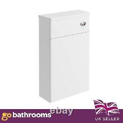 Matt White WC Unit Back To Wall Toilet Concealed Cistern Housing Bathroom 80cm