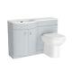 Matte Grey 1100mm Left Hand Sink Combination Vanity Unit & Btw Toilet