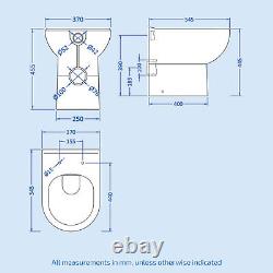 Matte Grey 1100mm Left Hand Sink Combination Vanity Unit & BTW Toilet