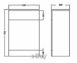 Mayford Bathroom Cloakroom Vanity Furniture Storage Units High Gloss White Rigid