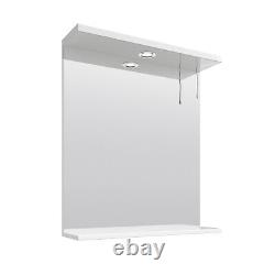 Mayford Gloss White Bathroom Furniture Vanity Cabinet Basin, Mirrors, WC Unit