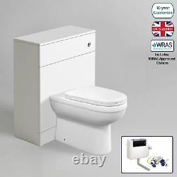 Melbourne White Back To Wall Toilet Wc Unit Soft Close Seat Bathroom Furniture