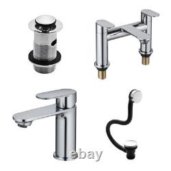 Miranda 1050mm White Gloss Vanity Bathroom Suite Including Taps
