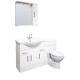 Mirror Vanity Basin Cabinet Back To Wall Toilet Unit Pan Cistern 1450mm