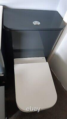 Mode Toilet suite back to wall WC, vanity unit, mirror cabinet hardly used