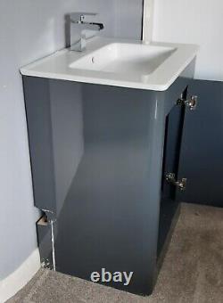 Mode Toilet suite back to wall WC, vanity unit, mirror cabinet hardly used
