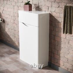 Modern Back To Wall WC Unit BTW Bathroom Furniture White