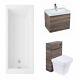 Modern Back To Wall Bathroom Suite With Wall Hung Furniture Vanity Unit