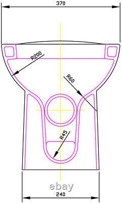 Modern Bathroom Toilet & Basin Sink Vanity Unit 1TH Furniture 1155mm Matte White