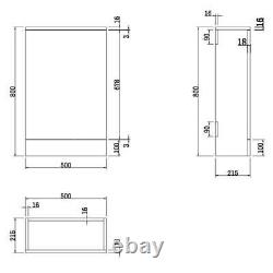 Modern Bathroom Toilet & Basin Sink Vanity Unit Furniture 900mm Gloss Grey