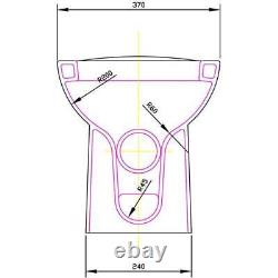 Modern Bathroom Toilet & Basin Sink Vanity Unit Furniture 900mm Gloss Grey