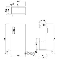 Modern Bathroom Toilet & Basin Sink Vanity Unit Furniture 900mm Gloss Grey