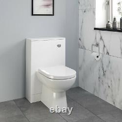 Modern Bathroom Toilet & Basin Sink Vanity Unit Furniture 900mm Gloss White