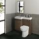 Modern Bathroom Walnut Bathroom Vanity Unit Countertop Basin+back+ Sink+toliet