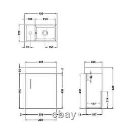 Modern bathroom set with White Vanity Unit, Back to Wall Toilet, and Sink