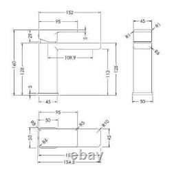 Modern bathroom set with White Vanity Unit, Back to Wall Toilet, and Sink