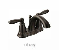 Moen 6610orb Brantford Oil Rubbed Bronze 2-handle High Arc Bathroom Sink Faucet