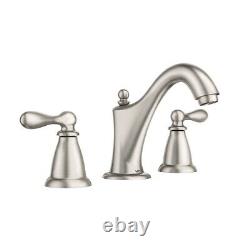 Moen Ws84440srn Caldwell Brushed Nickel 2-handle Widespread Bathroom Sink Faucet