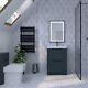 Monza Shadow Grey 500mm Vanity Unit With Tap & Waste & Back To Wall Toilet Set