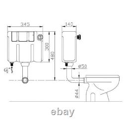 Monza Shadow Grey 500mm Vanity Unit With Tap & Waste & Back To Wall Toilet Set