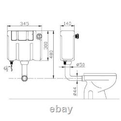 Monza Shadow Grey 600mm Vanity Unit With Tap & Waste & Back To Wall Toilet Set