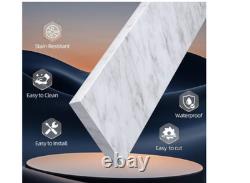 NTQ 24 in. Real Marble Vanity Backsplash Marble Bathroom Vanity Back Splash