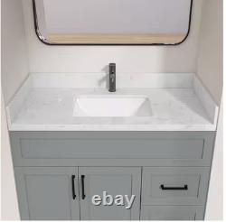 NTQ 42 in. Engineered Stone Vanity Backsplash 4 in. Bathroom Vanity Back Splash