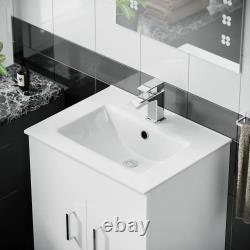 Nanuya 500mm Vanity Basin, WC Unit & Elso Back to Wall White
