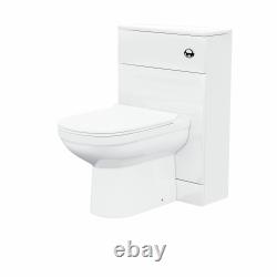 Nanuya 600mm Vanity Basin Unit & WC Unit & Elso Back to Wall White