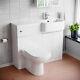 Nes Home 1000mm White Rh Freestanding Cabinet With Basin, Wc Unit & Toilet