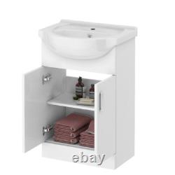 Nes Home 1050mm Vanity Basin WC Unit & Back To Wall Toilet Flat Pack