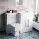 Nes Home 1100mm Rh Freestanding White Basin Vanity With Wc & Btw Toilet