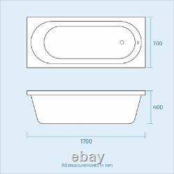 Nes Home 3 Piece Bathroom Suite BTW Toilet Basin Vanity Unit and Bath Flat Pack