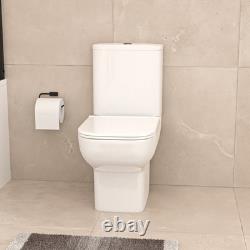 Nes Home Bath Screen Shower White Doors Vanity Toilet Matte Black Taps