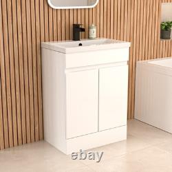 Nes Home Bath Screen Shower White Doors Vanity Toilet Matte Black Taps